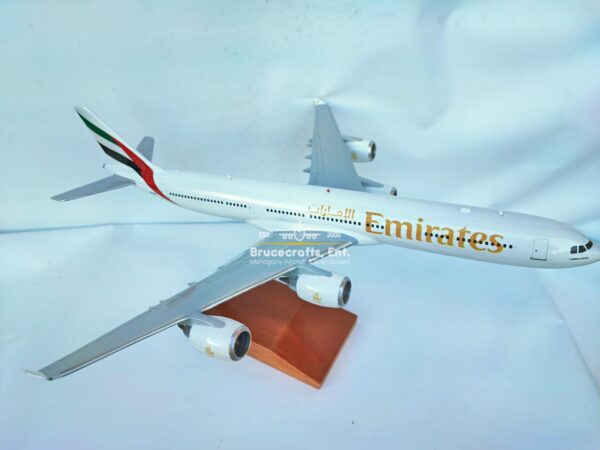 Model of Airbus A340-500 Emirates Airlines with detailed craftsmanship.